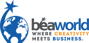 logo beaworld where creativity meets business or